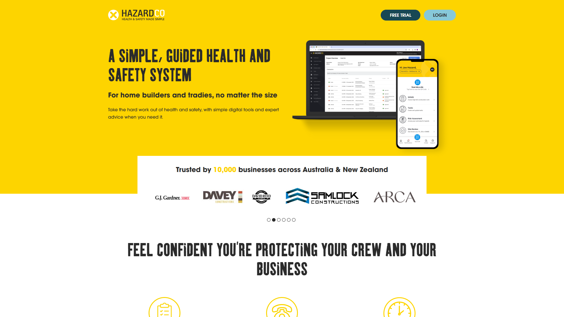 hazardco wordpress website